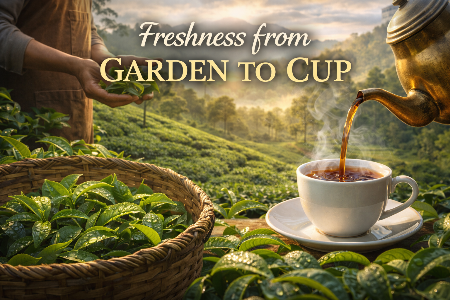 Freshness from Garden to Cup